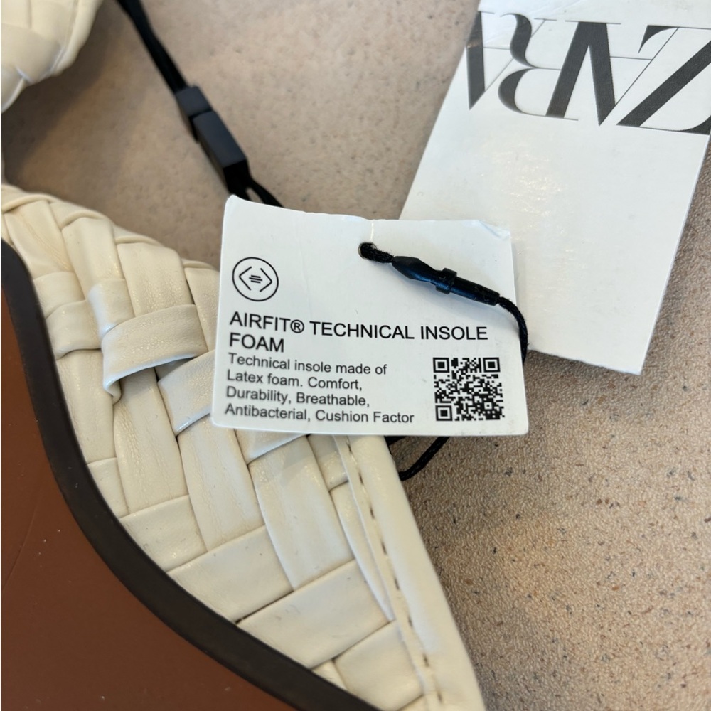 Zara Cream Woven Tassel Mules - Picture 8 of 10